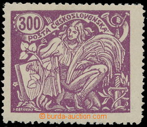 163995 -  Pof.173A, 300h violet, type III., line perforation 13¾