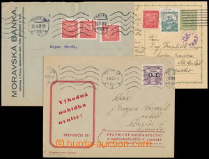164021 - 1939 comp. 3 pcs of entires with forerunner and parallel fra