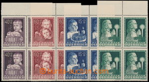 164030 - 1949 Mi.929-932, Children, complete set in blocks of four wi