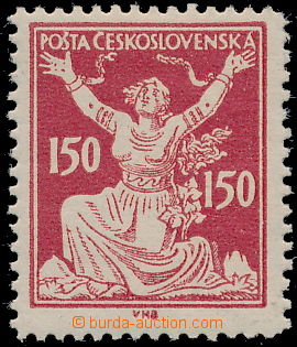 164080 -  Pof.159B, 150h red, line perforation 13¾;, type III.; 