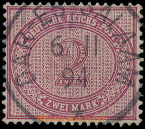 164121 - 1878-94 DEUTSCH-OSTAFRIKA  Mi.VO37e, 2M tmavě červenokarm