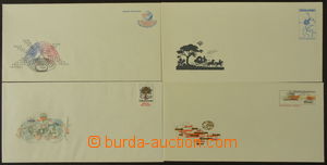 164177 - 1982-91 CSO2, 4, 6, 9 , comp. of 4 official postal stationer
