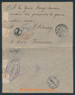 164193 - 1915 nevyplacený dopis adresovaný na dánský Červený k