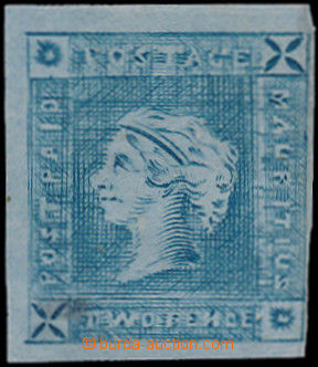164203 - 1859 SG.38, Victoria 2P blue, Lapirot, intermediate impressi