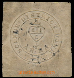 164208 - 1852 SG.S1, Scinde Dawk, ½A bílá, velmi široké okra
