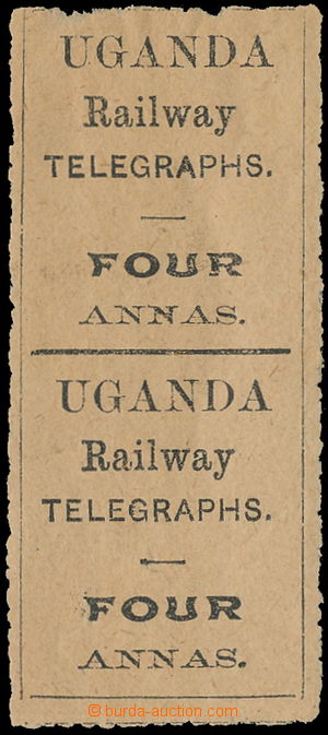 164211 - 1902 SG.T2, Telegraph Railway 4A, vertical pair; very small 