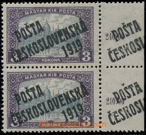 164234 -  Pof.116, Parliament 3K, vertical pair with right margin, ty