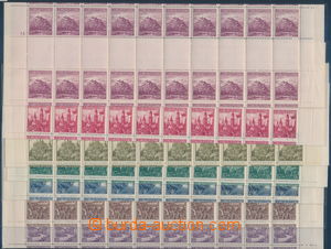 164304 - 1936 Pof.304-310Ms, Krajiny, kompletní řada řezaných mez