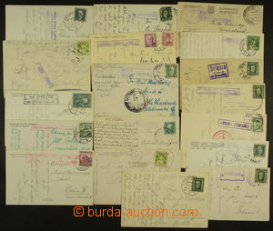 164374 - 1924-46 [COLLECTIONS] compilation of 18 pcs of entires with 
