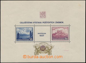164383 - 1939 miniature sheet Bratislava 37, Exhibition NY 1939, AS3e