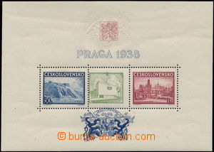 164397 - 1940 miniature sheet Praga 1938, AS9d, exhibition NY 1940, p