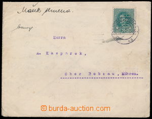 164470 - 1919 Maxa H10, letter with Charles 20h with perfin H&Co f. H