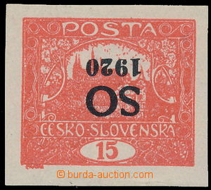164590 -  Pof.SO5 FP, Hradčany 15h bricky red, inverted overprint, p