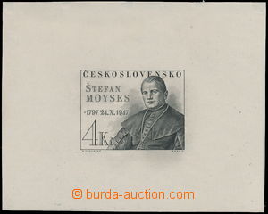 164650 - 1947 ZT  Pof.461, Moyzes 4Kčs, zkusmý tisk - otisk rytiny 