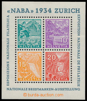 164665 - 1935 Mi.Bl.1, aršík NABA; kat. 450€