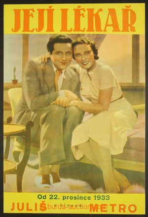 164695 - 1933 filmový plakát na čs. film Její lékař, hráli Hug