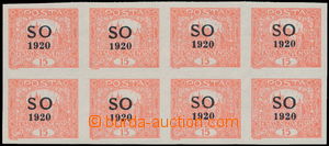 164700 -  Pof.SO5, Hradčany 15h bricky red, nice block of 8, several