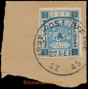 164819 - 1918 BRITSKÁ OKUPACE SG.2, 5Mill na 1Pia kobaltově modrá,