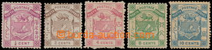 164831 - 1886 SG.8,10-13, Znak POSTAGE, 1/2C-10C; velmi pěkný set, 