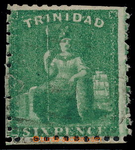 164947 - 1862-1863 SG.63b, Britannia 6P tmavě zelená, zoubkování 