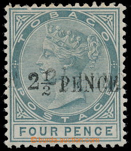 164950 - 1891 SG.31b, Victoria 2½P Opt on 4P grey, DOUBLE OVERPR