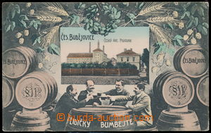 165063 - 1910 ČESKÉ BUDĚJOVICE - pijácká koláž  Lidičky bumbe