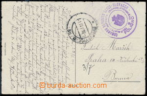 165084 - 1919 ITALY  COMANDO DEPOSITO CZECO-SLOVACCO FOLIGNO, violet 