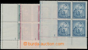 165111 - 1936 Pof.295-297 DČ, Dětem, kompletní řada dolních 4-bl