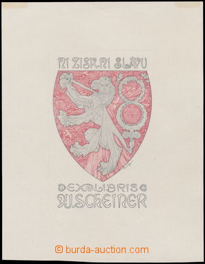165154 - 1922 MUCHA Alfons (1860–1939): ex libris Ni zisk, ni sláv
