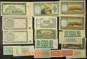 165247 - 1945-50 Ba.70, 73-85, N.8  compilation of 18 bank-notes, exc