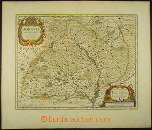 165292 - 1645-49 KOMENSKÉHO MAPA MORAVY  mapa Markrabství moravské