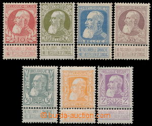 165297 - 1905 Mi.71-77, Leopold II.; kompletní série, velmi lehké 