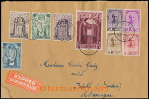 165365 - 1933 Ex-dopis do Německa, vyfr. kompletní sérií Kardinal