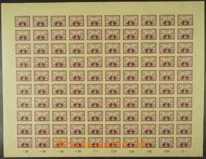 165385 - 1919 Pof.S1, Express 2h violet, complete 100-kusový sheet, 