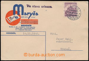 165448 - 1940 JUDAIKA  prošlý firemní lístek s přítiskem Maryš