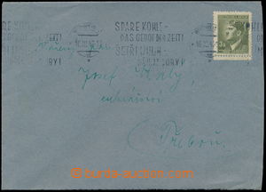 165454 - 1943 dopis do Třeboně, vyfr. zn. A.H. 3K, Pof.91, znehodno