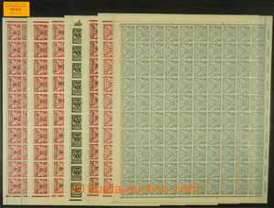 165510 - 1923 Mi.152, 153, 161, 164-167, sestava 7ks kompletních 100