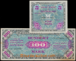165524 - 1944 GERMANY  5 + 100 Mark, Aliance issue, Rosenberg 202d, 2