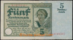 165526 - 1926 GERMANY  5 Rentenmark, Rosenberg 164b