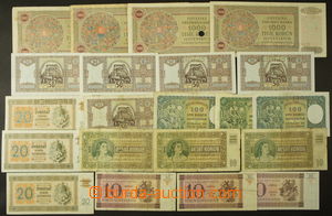 165542 - 1939-45 sestava 21ks bankovek, část různé Specimeny, rů