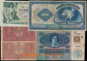 165544 - 1918-32 sestava 5ks bankovek, různá kvalita