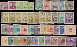 165562 -  Pof.SO1-SO43, almost complete set stamps with overprint SO1