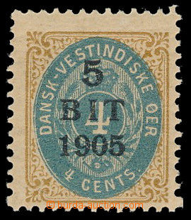 165691 - 1905 Mi.38, Facit 29var, 4c modrá / žlutohnědá; velmi p