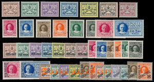 165697 - 1929 Sas.1-13, E1,E2, Pacchi 1-15, 2x doplatní 1-6; vše po