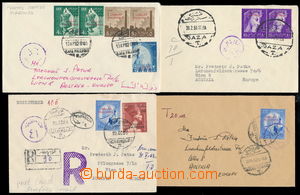 165701 - 1959-1962 GAZA, 4 dopisy do Rakouska, 1x R-dopis!, s egyptsk