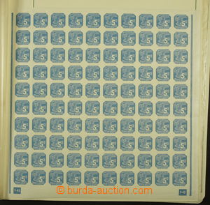 165735 - 1943 [SBÍRKY]  Pof.NV11, Novinové (II. vydání) 5h modrá