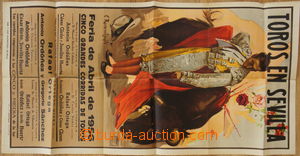165775 - 1956 KORIDA  reklamní plakát Toros en Sevilla - pozvánka 