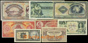 165782 - 1920-34 sestava 8ks bankovek, 7x SPECIMEN, obsahuje hodnoty 