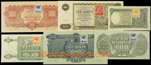 165783 - 1944 KOLKOVANÉ  sestava 6 bankovek, vše SPECIMEN, obsahuje