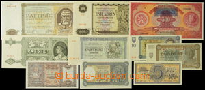 165784 - 1940-45 sestava 10 bankovek. vše SPECIMEN, obsahuje mj. hod